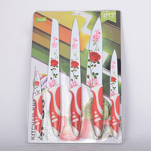 Fashion Deco Stainless Steel Kitchen Vegetable Shredding 5pcs Knife Set