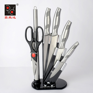 Import China Private Label Knife Set 7pcs Kitches Knives With Acrylic Stand